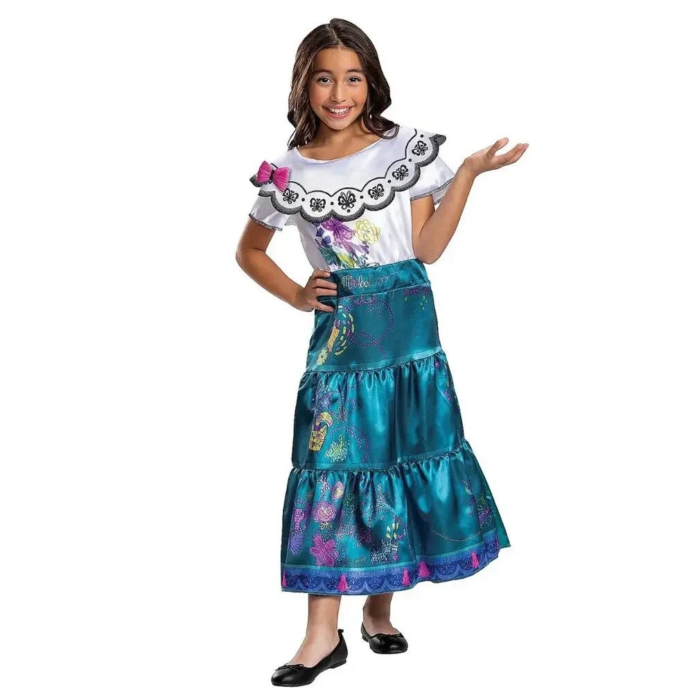 DISNEY Encanto Mirabel Girls Dress Up Costume Size 7 8 Medium